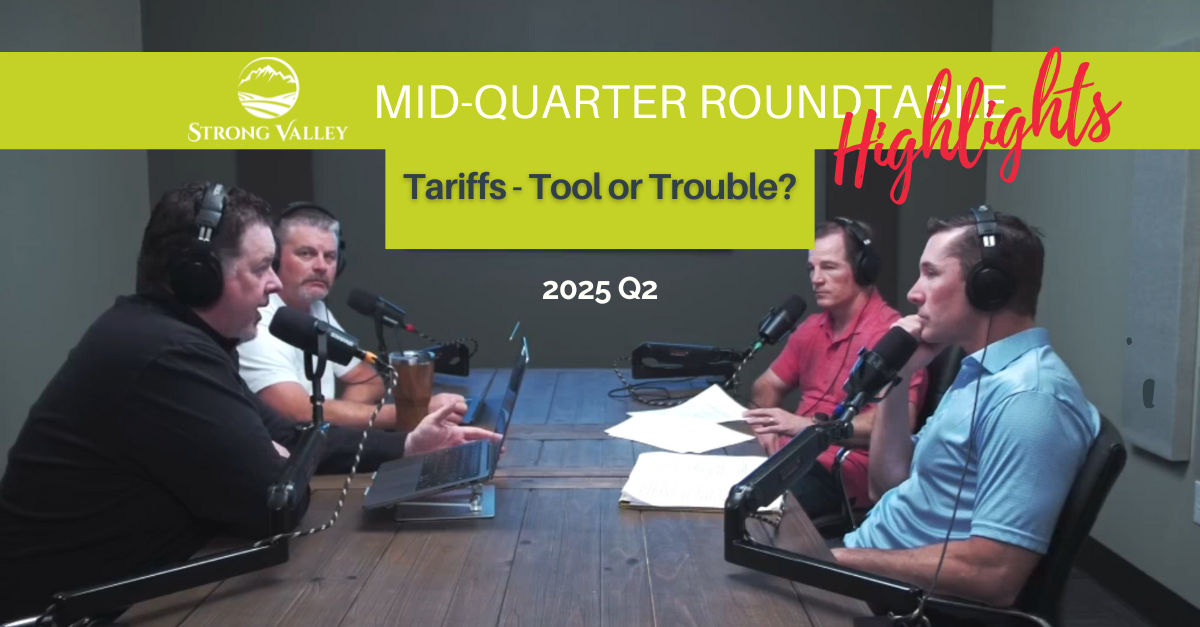 Strong Valley financial advisors Chris Conner, Adam Tirapelle, Jason Rankin and Kyle Trippel sit down for a podcast.