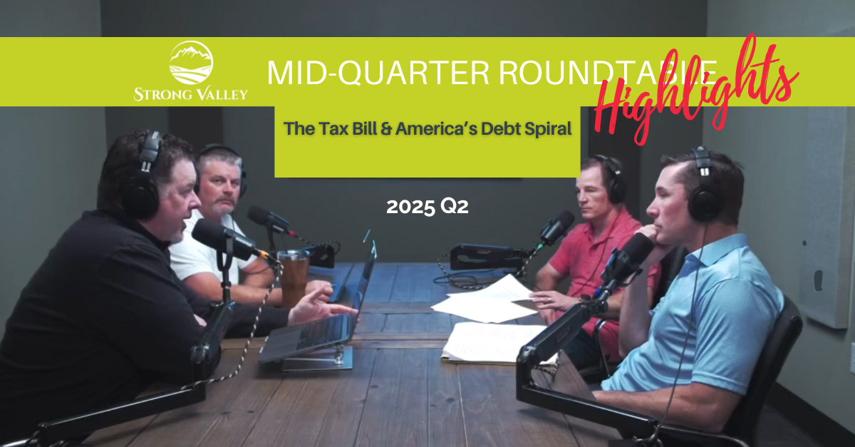 Strong Valley financial advisors Chris Conner, Adam Tirapelle, Jason Rankin and Kyle Trippel sit down for a podcast.
